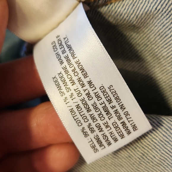 Universal Thread Light Blue Denim Jacket with Rhinestones Size XL Large Pockets - Picture 10 of 16